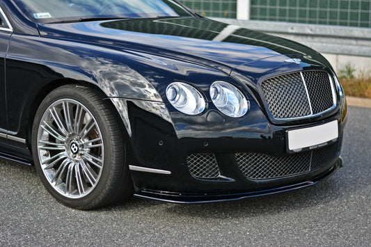 Front Ansatz V.1 für BENTLEY CONTINENTAL GT schwarz Hochglanz
