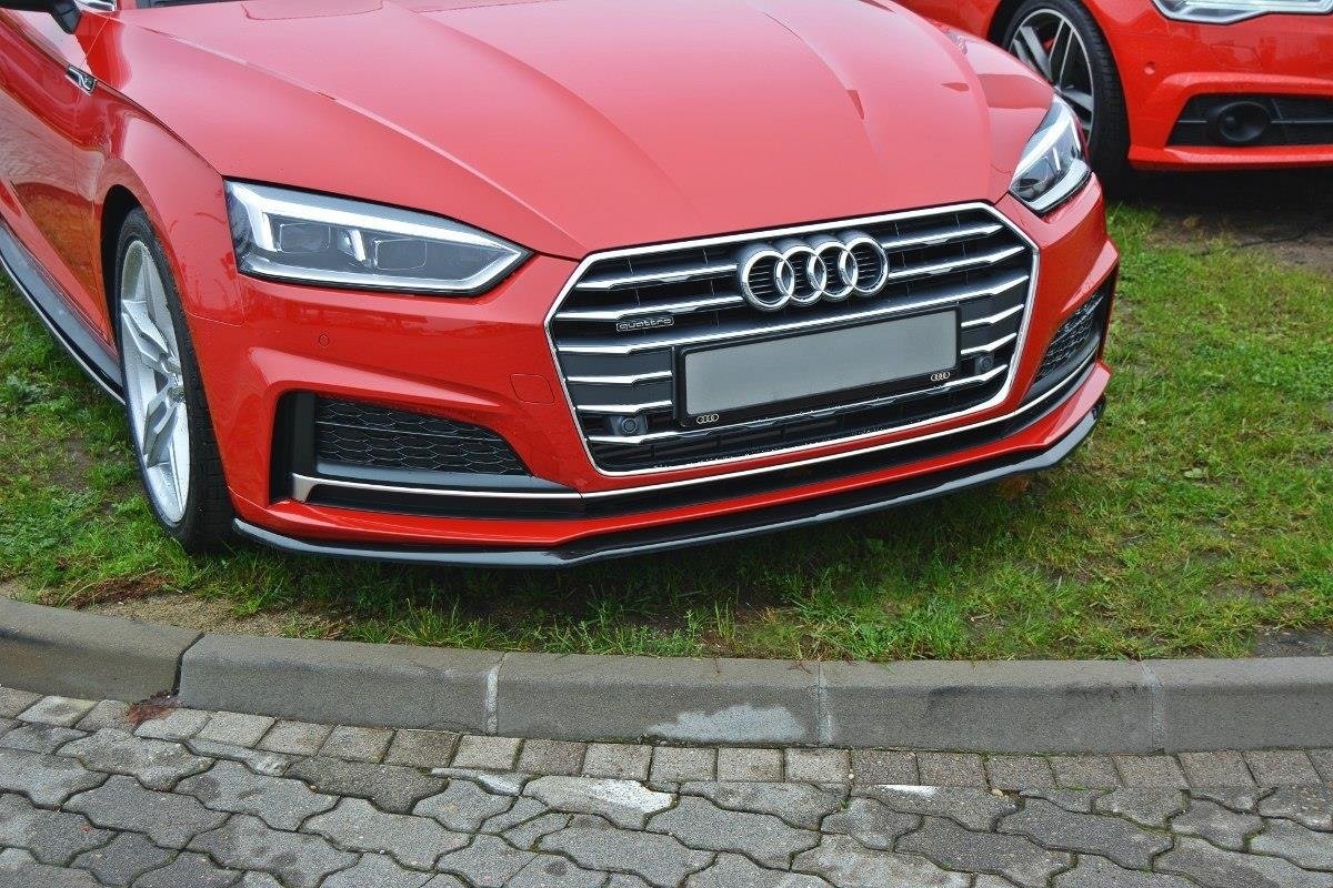 Front Ansatz V.2 für Audi A5 F5 S-Line schwarz Hochglanz