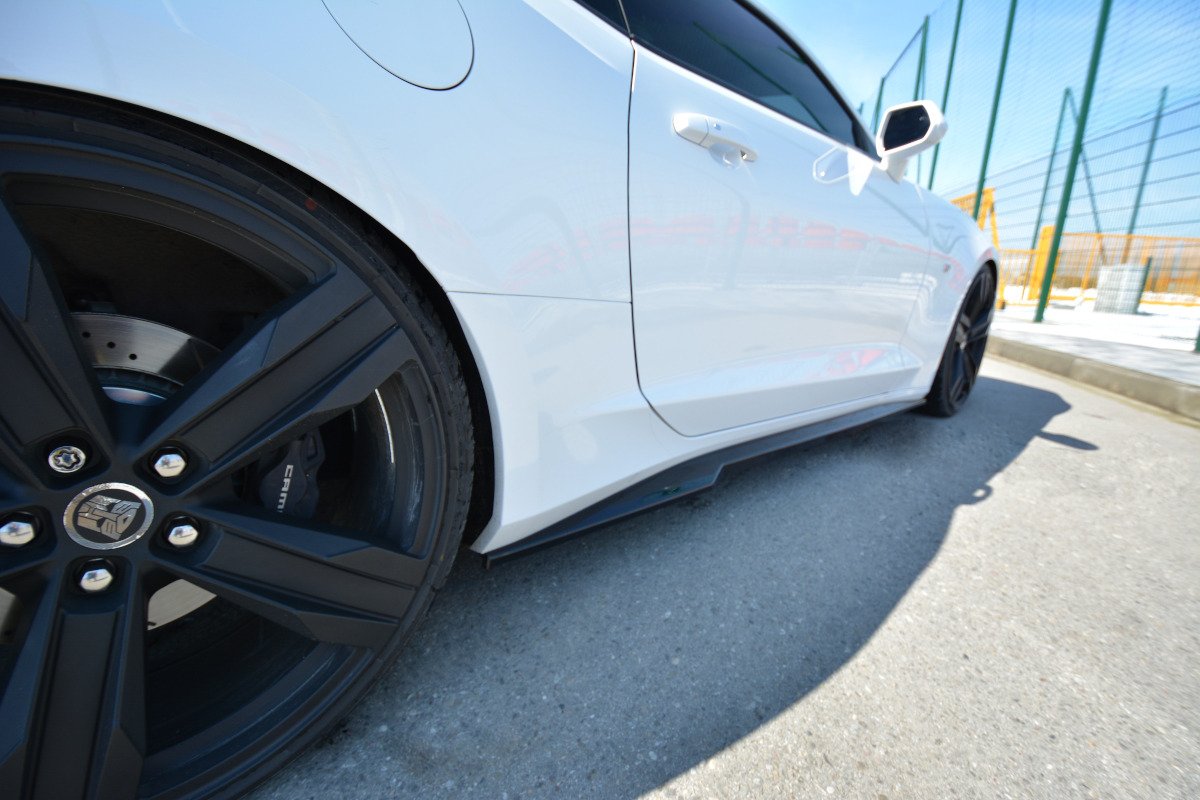 Seitenschweller Ansatz für CHEVROLET CAMARO 6TH-GEN. PHASE-I 2SS COUPE Carbon Look