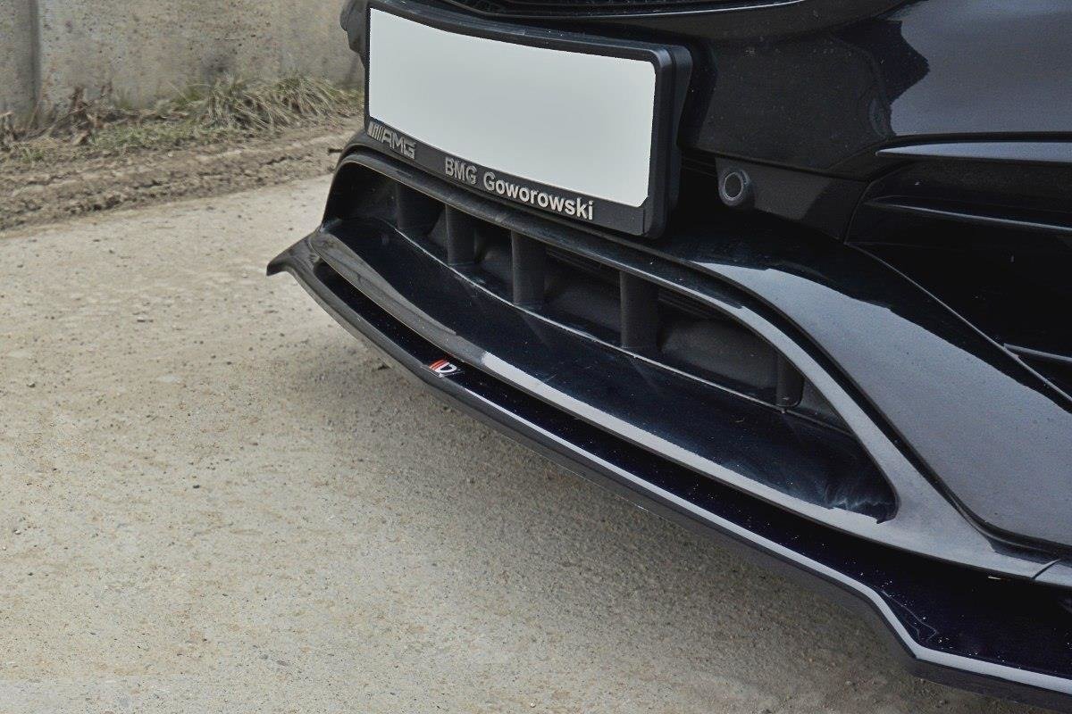 Front Ansatz V.2 für Mercedes CLA A45 AMG C117 Facelift schwarz matt