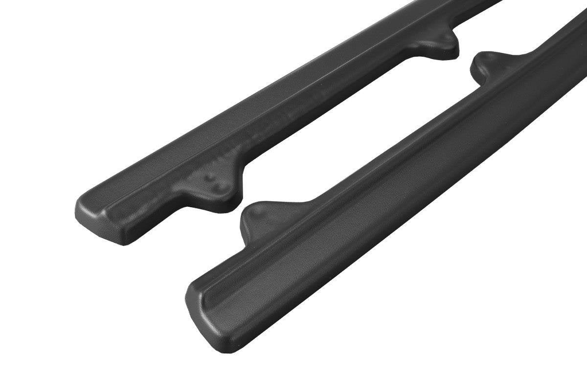 Heck Ansatz Flaps Diffusor für Mercedes CLS C218 schwarz Hochglanz