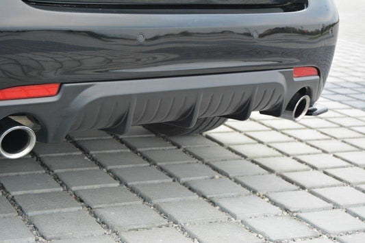 Diffusor Heck Ansatz für Saab 9-3 Aero Mk2 Facelift schwarz matt