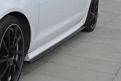 Seitenschweller Ansatz für Audi A6 C7 S-line/ S6 C7 Facelift Carbon Look