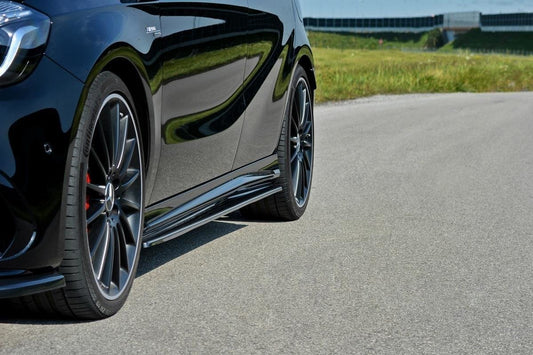 Seitenschweller Ansatz für Mercedes A W176/ CLA 117 AMG/ CLA 117 AMG LINE Facelift Carbon Look