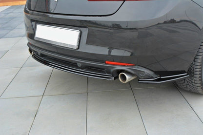 Mittlerer Diffusor Heck Ansatz für Renault Laguna mk 3 Coupe Carbon Look