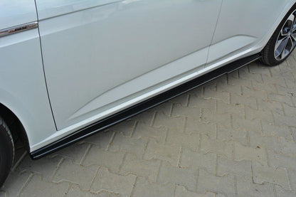 Seitenschweller Ansatz für Renault Megane Mk4 Hatchback Carbon Look