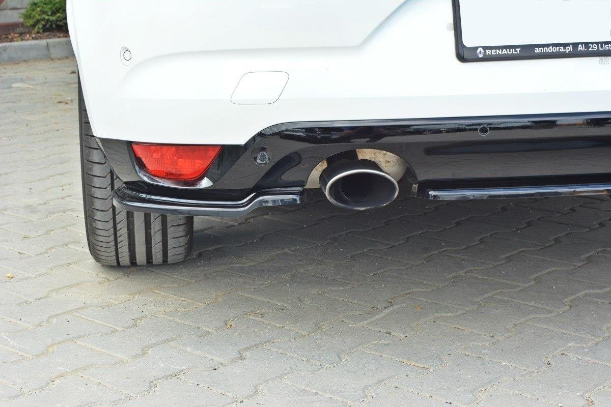 Heck Ansatz Flaps Diffusor für Renault Megane Mk4 Hatchback Carbon Look
