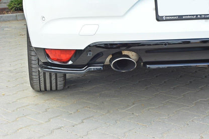 Heck Ansatz Flaps Diffusor für Renault Megane Mk4 Hatchback schwarz matt