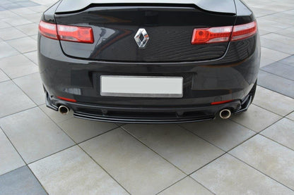 Heck Ansatz Flaps Diffusor für Renault Laguna mk 3 Coupe Carbon Look