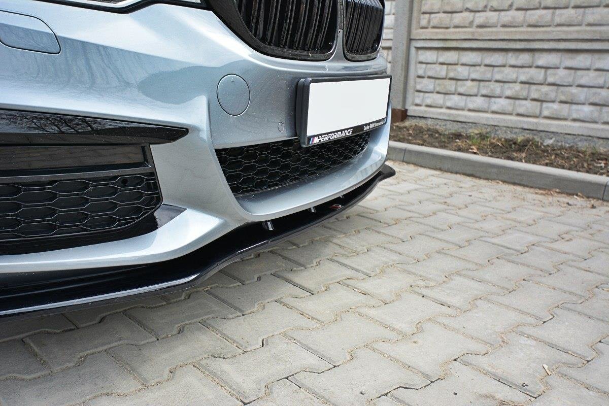 Front Ansatz V.1 für BMW 5er G30/ G31 M-Paket schwarz Hochglanz