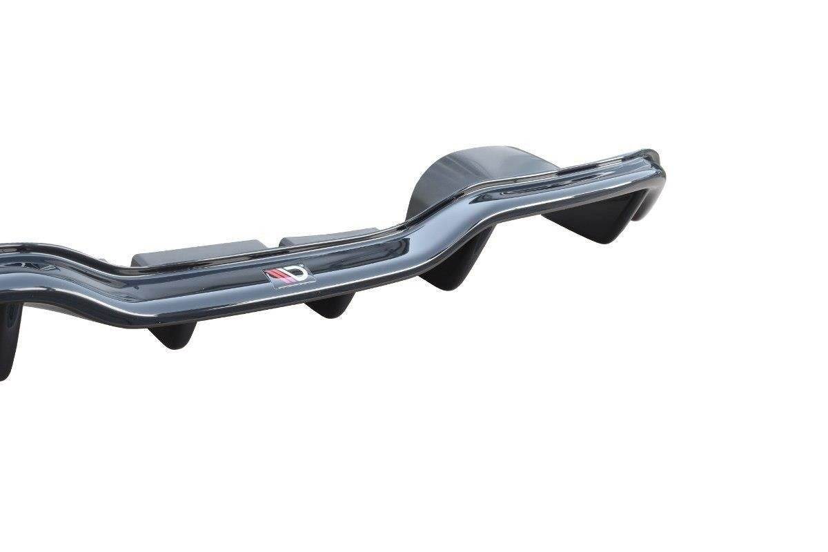 Diffusor Heck Ansatz für Ford Fiesta Mk7 ST Facelift Carbon Look