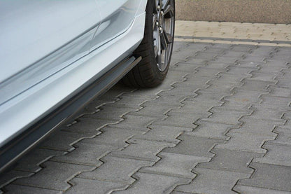 Seitenschweller Ansatz für V.1 für Ford Fiesta Mk8 ST / ST-Line schwarz Hochglanz