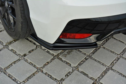 Heck Ansatz Flaps Diffusor für Honda Civic Mk9 Facelift Carbon Look