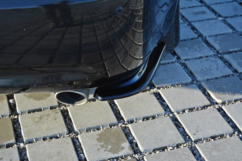 Heck Ansatz Flaps Diffusor für Infiniti G37 Limousine schwarz matt