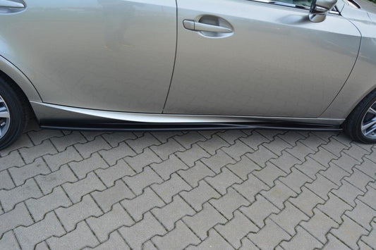 Seitenschweller Ansatz für Lexus IS Mk3/ Mk3 Facelift  schwarz matt