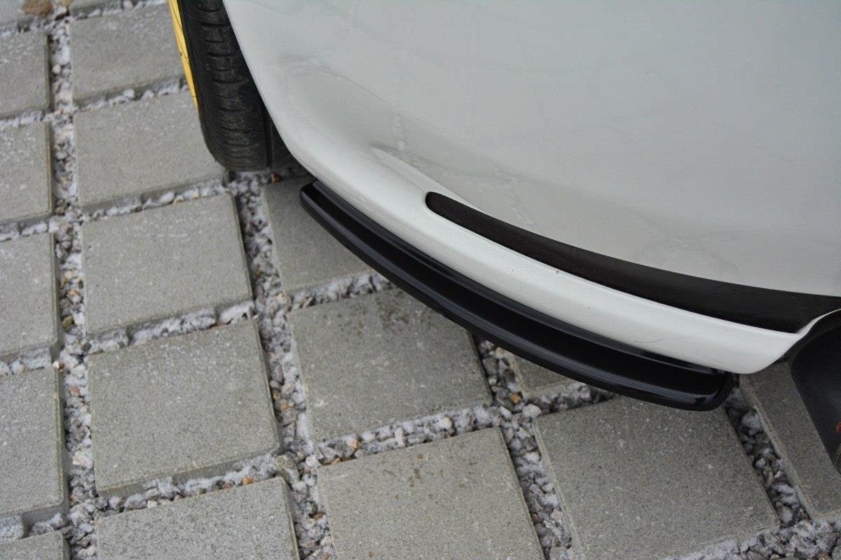 Heck Ansatz Flaps Diffusor für Alfa Romeo GT schwarz Hochglanz
