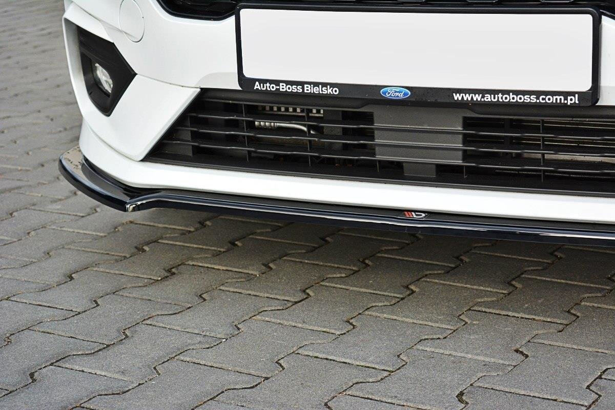 Front Ansatz V.1 für Ford Fiesta Mk8 ST / ST-Line schwarz Hochglanz