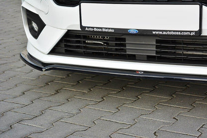 Front Ansatz V.1 für Ford Fiesta Mk8 ST / ST-Line schwarz Hochglanz