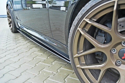 Seitenschweller Ansatz für BMW M6 E63 schwarz Hochglanz