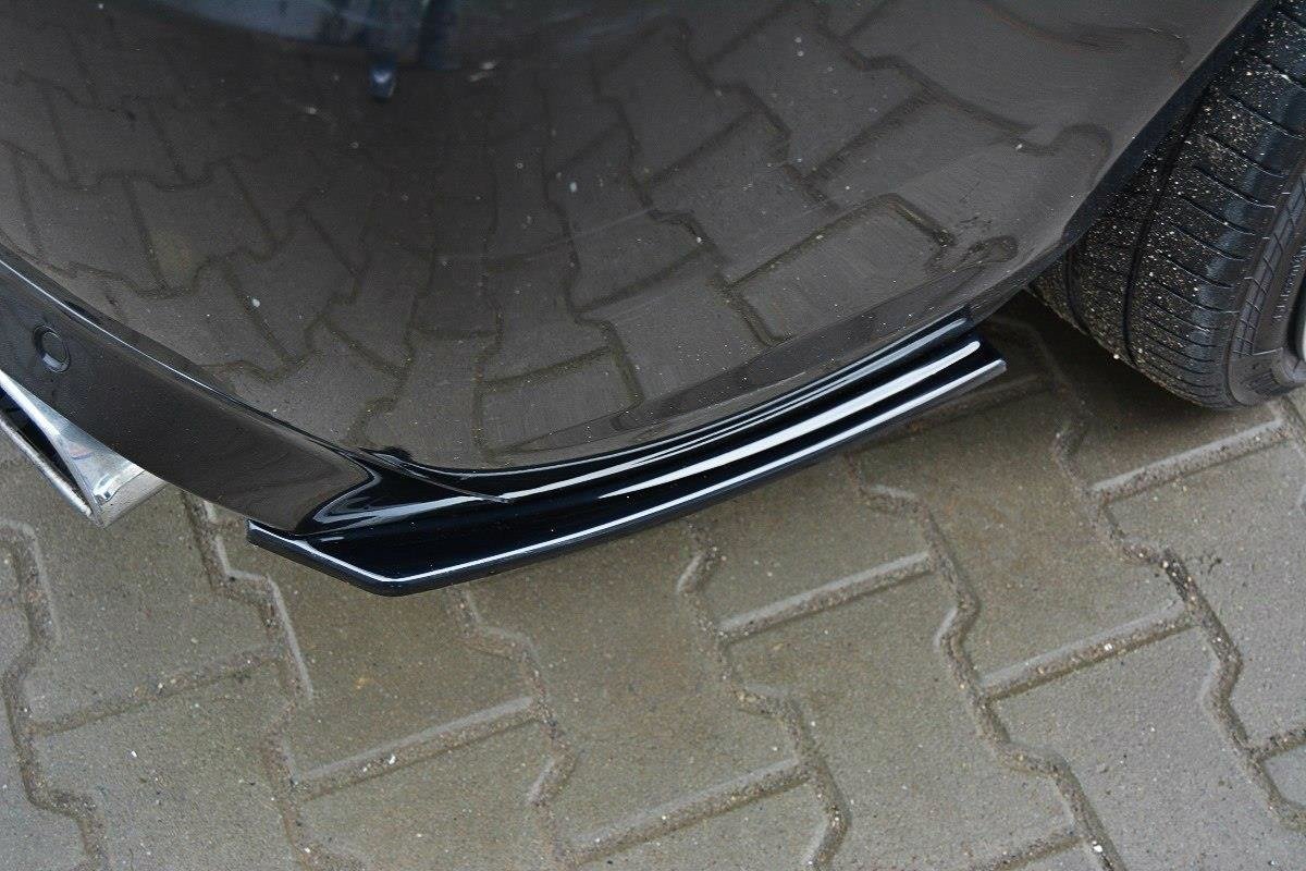 Heck Ansatz Flaps Diffusor für OPEL ZAFIRA B OPC / VXR schwarz matt