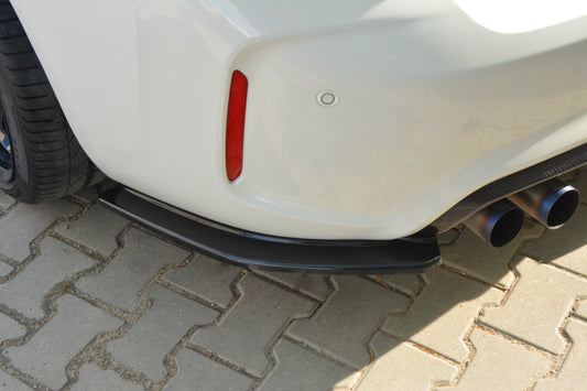 Heck Ansatz Flaps Diffusor für BMW M2 (F87) COUPÉ schwarz matt
