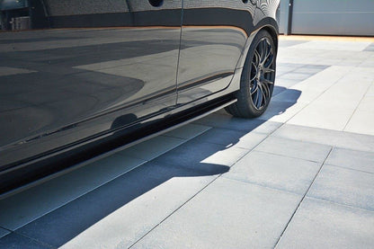 Seitenschweller Ansatz für Volvo V60 Polestar Facelift Carbon Look