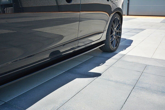 Seitenschweller Ansatz für Volvo V60 Polestar Facelift Carbon Look