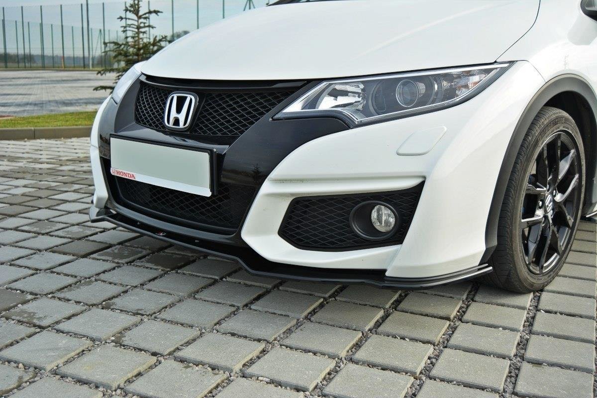 Front Ansatz für Honda Civic Mk9 Facelift schwarz matt