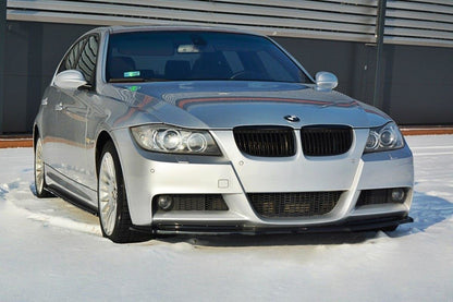Front Ansatz V.1 für BMW 3er E90 M Paket schwarz matt