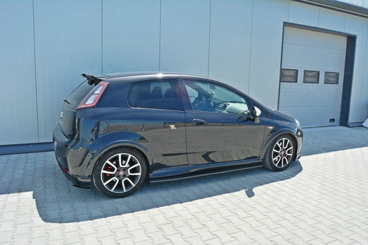 Seitenschweller Ansatz für Fiat Punto Evo Abarth schwarz matt