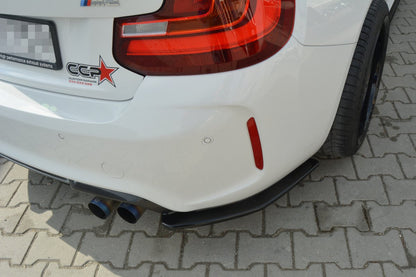 Heck Ansatz Flaps Diffusor für BMW M2 (F87) COUPÉ Carbon Look