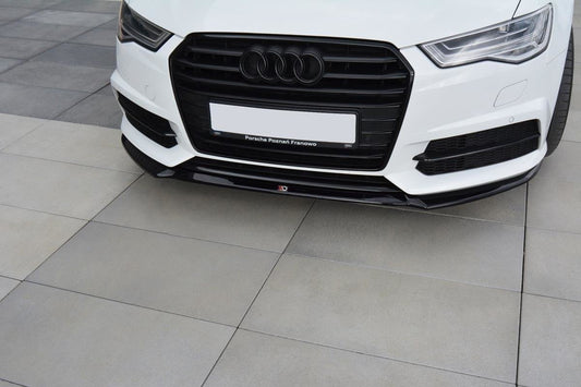 Front Ansatz V.1 für Audi A6 C7 S-line/ S6 C7 Facelift schwarz Hochglanz