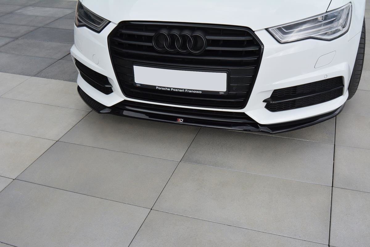 Front Ansatz V.1 für Audi S6 / A6 S-Line C7 FL  schwarz matt