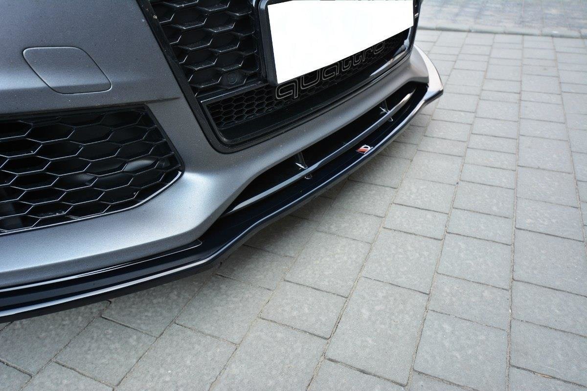 Front Ansatz V.1 für Audi RS7 C7 FL schwarz matt