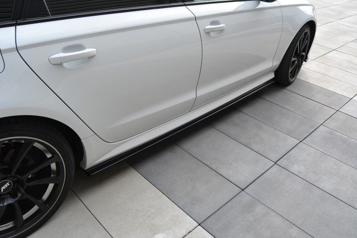 Seitenschweller Ansatz für Audi A6 C7 S-line/ S6 C7 Facelift Carbon Look