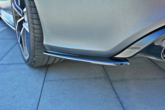 Heck Ansatz Flaps Diffusor für Audi RS7 C7 FL schwarz matt