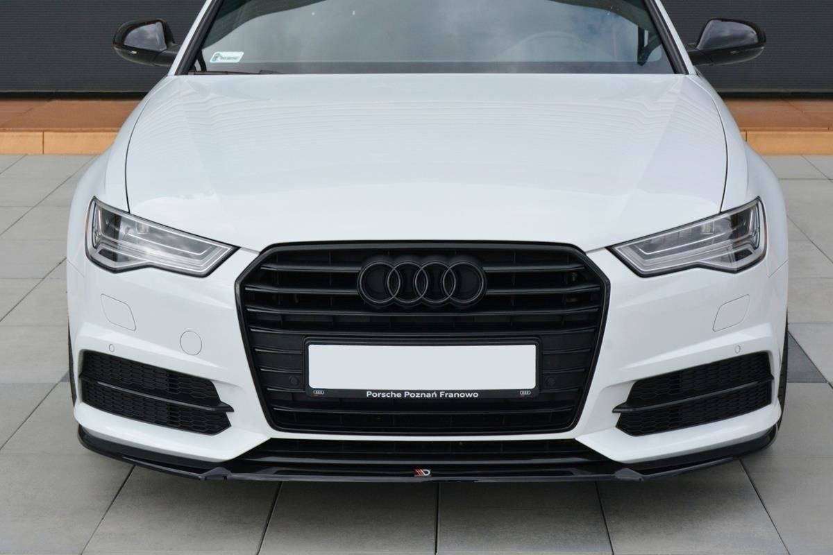 Front Ansatz V.1 für Audi S6 / A6 S-Line C7 FL  schwarz matt
