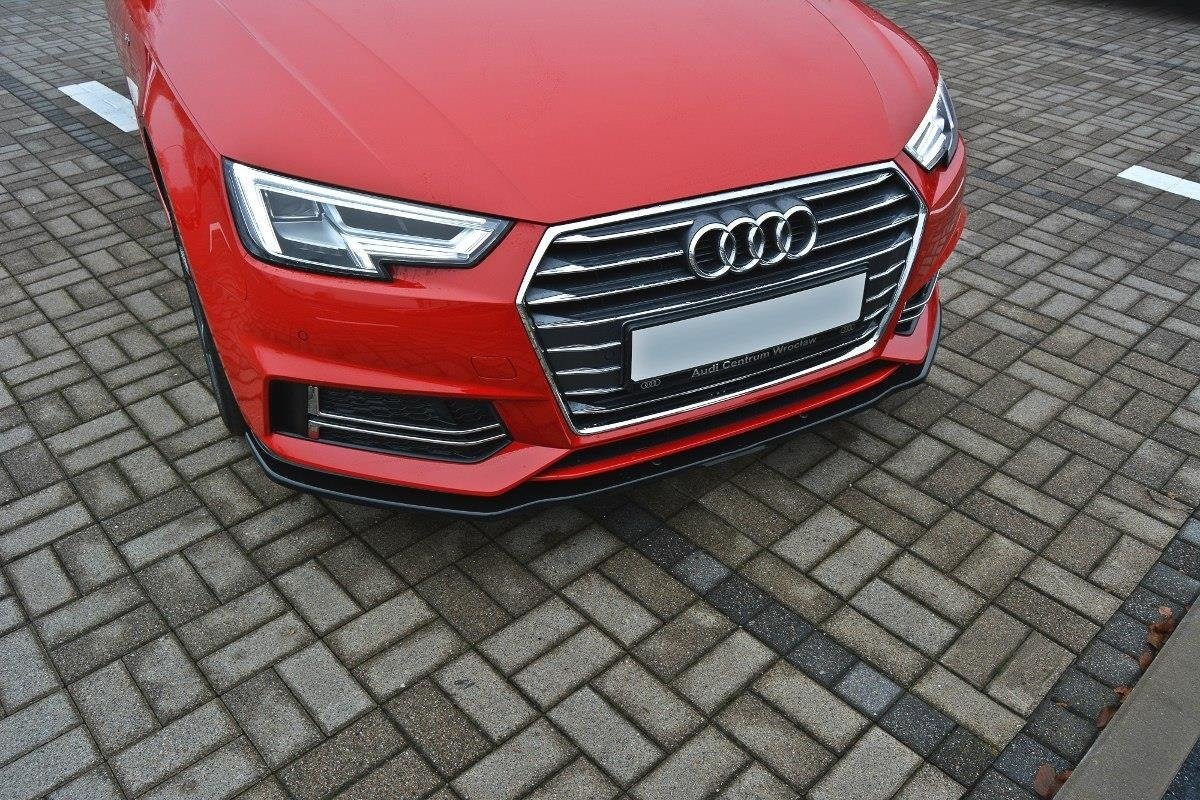 Maxton Diffusor Heck Ansatz Für Audi RS4 B9 Avant Schwarz Hochglanz AU Rs4 B9 Av Rs1 G