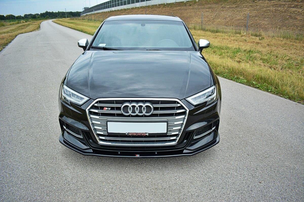 Front Ansatz für  V.1 Audi S3 / A3 S-Line 8V FL  schwarz Hochglanz