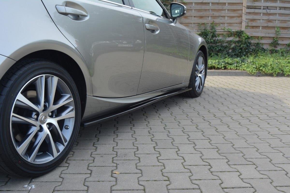 Seitenschweller Ansatz für Lexus IS Mk3/ Mk3 Facelift  schwarz Hochglanz