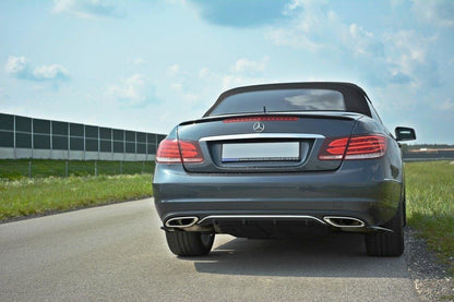 Diffusor Heck Ansatz für Mercedes E W212 schwarz matt