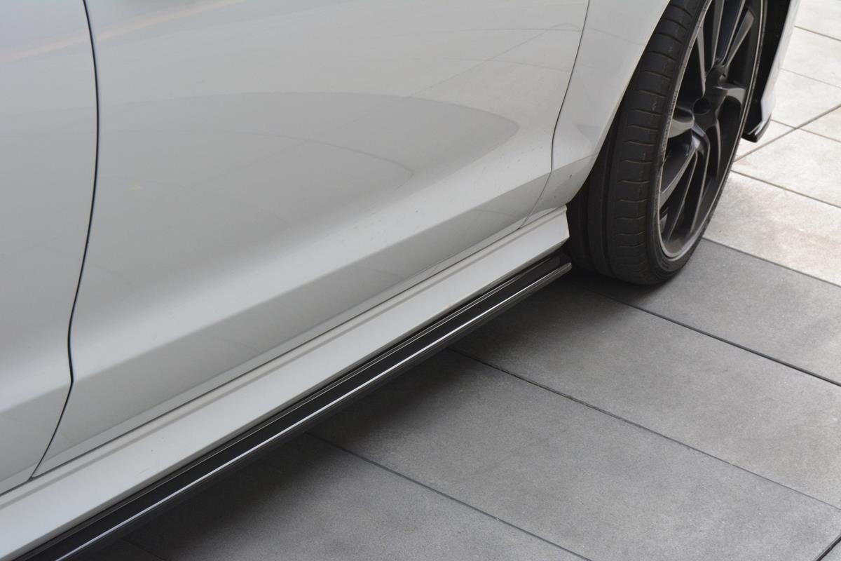 Seitenschweller Ansatz für Audi A6 C7 S-line/ S6 C7 Facelift Carbon Look