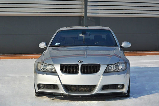 Front Ansatz V.1 für BMW 3er E90 M Paket schwarz matt
