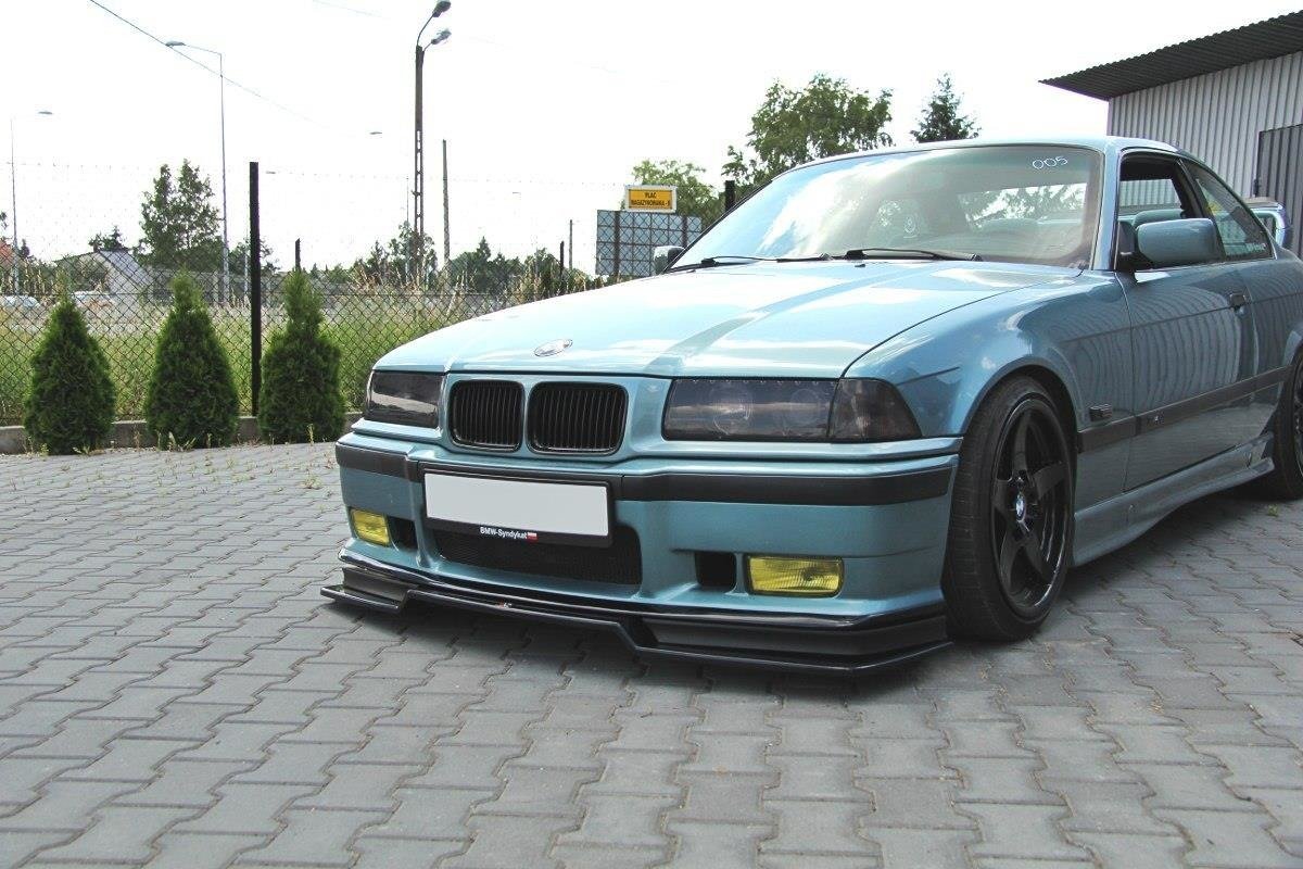 Front Ansatz V.2 für BMW M3 E36 schwarz Hochglanz