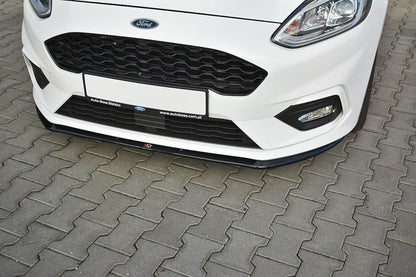 Front Ansatz V.3 für Ford Fiesta Mk8 ST / ST-Line schwarz Hochglanz