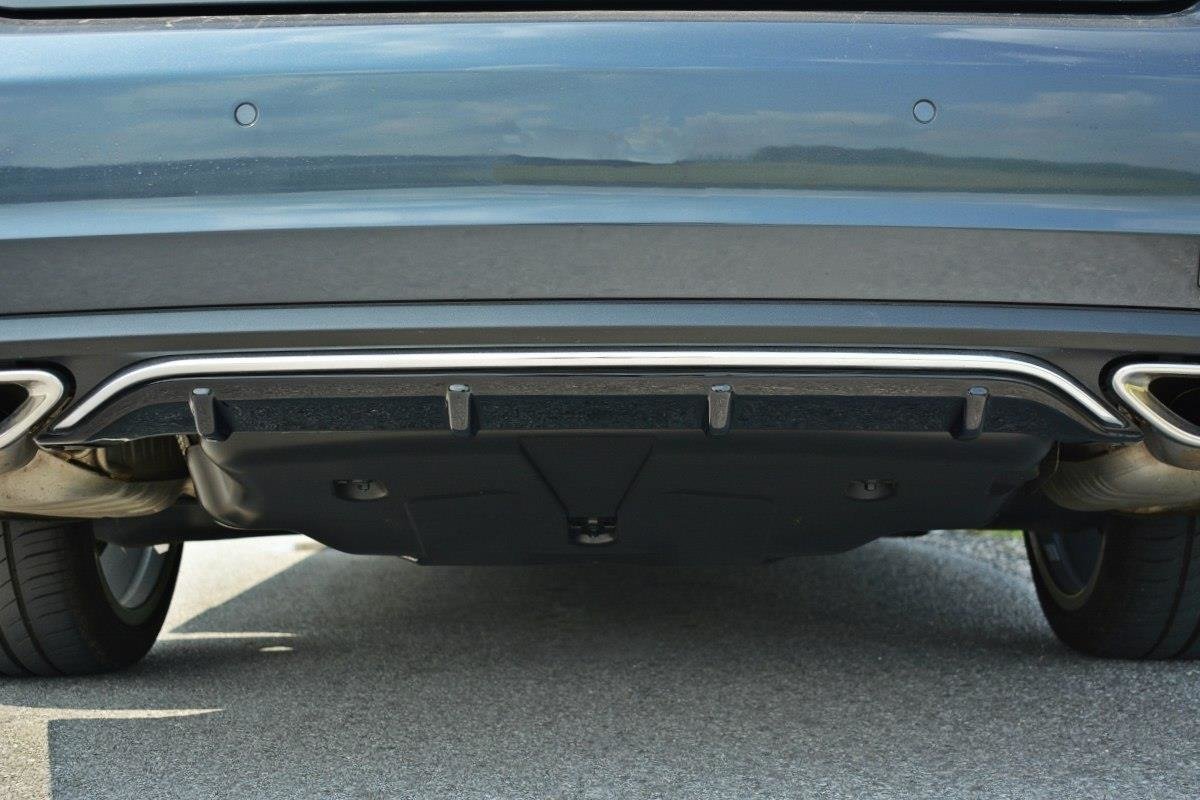 Diffusor Heck Ansatz für Mercedes E W212 schwarz matt