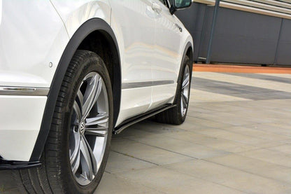 Seitenschweller Ansatz für Vw Tiguan Mk2 R-Line schwarz matt