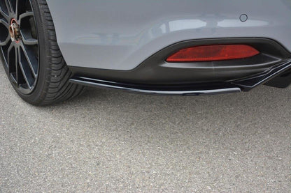 Heck Ansatz Flaps Diffusor für Fiat Tipo S-Design schwarz matt