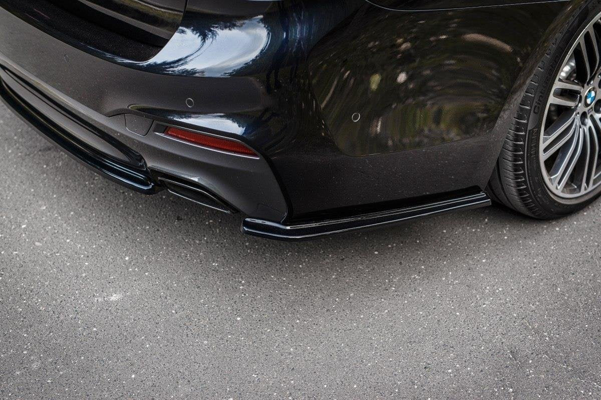Heck Ansatz Flaps Diffusor für BMW 5er G30/ G31 M-Paket Carbon Look