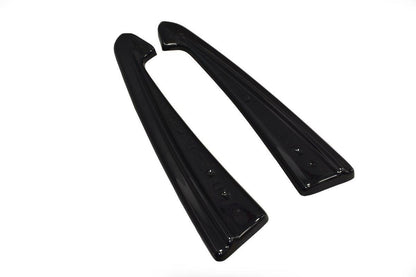Heck Ansatz Flaps Diffusor für Audi RS7 C7 FL schwarz matt